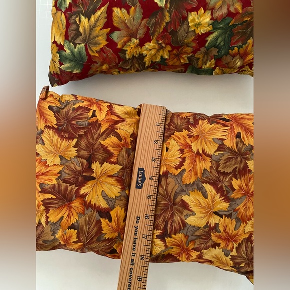 Autumn Orange Leaves Throw Pillow 15x 8 Inch Decorative Pillows - set of 2 - Picture 3 of 5